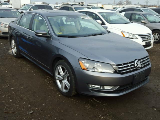 1VWCN7A36DC090563 - 2013 VOLKSWAGEN PASSAT SEL GRAY photo 1