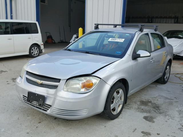 1G1AL58F987115435 - 2008 CHEVROLET COBALT LT SILVER photo 2