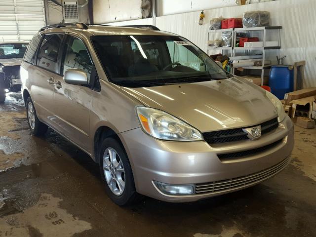 5TDBA22C54S025780 - 2004 TOYOTA SIENNA XLE GOLD photo 1