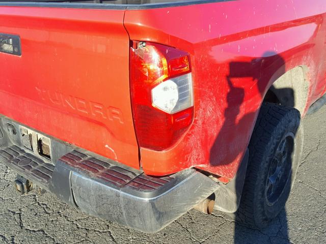 5TFUY5F12EX335928 - 2014 TOYOTA TUNDRA DOU RED photo 9