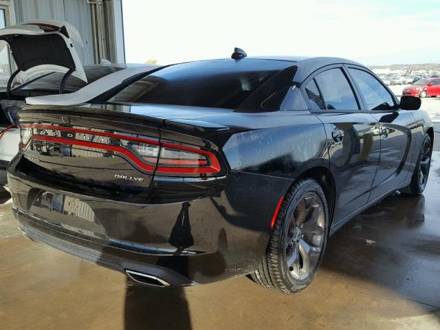 2C3CDXHG7HH667106 - 2017 DODGE CHARGER SX BLACK photo 4