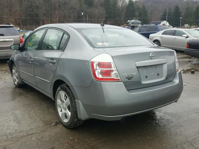 3N1AB61E88L650207 - 2008 NISSAN SENTRA 2.0 GRAY photo 3