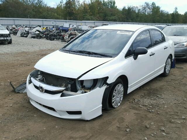 2HGFA1F33AH525860 - 2010 HONDA CIVIC VP WHITE photo 2