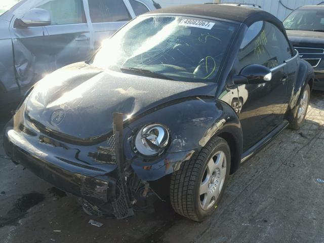 3VWCM31Y54M349131 - 2004 VOLKSWAGEN NEW BEETLE BLACK photo 2