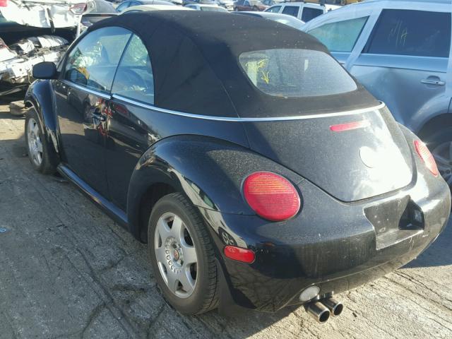 3VWCM31Y54M349131 - 2004 VOLKSWAGEN NEW BEETLE BLACK photo 3