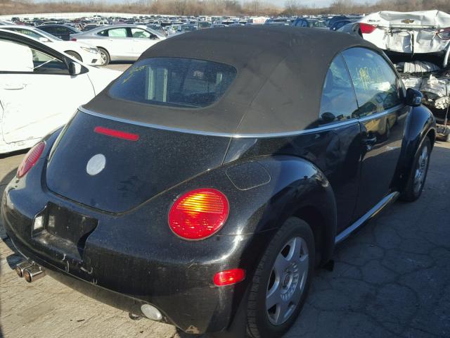 3VWCM31Y54M349131 - 2004 VOLKSWAGEN NEW BEETLE BLACK photo 4