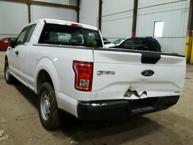 1FTEX1C88FKE46273 - 2015 FORD F150 SUPER WHITE photo 3