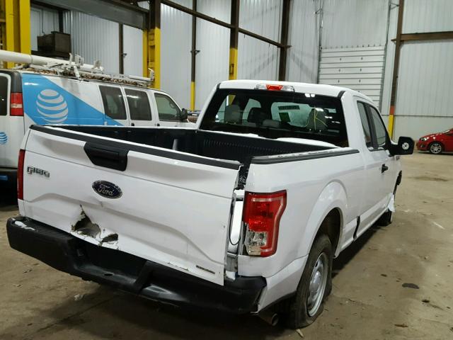 1FTEX1C88FKE46273 - 2015 FORD F150 SUPER WHITE photo 4