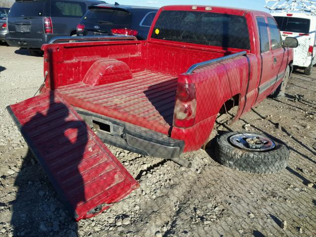 2GCEC19V331272276 - 2003 CHEVROLET SILVERADO RED photo 4