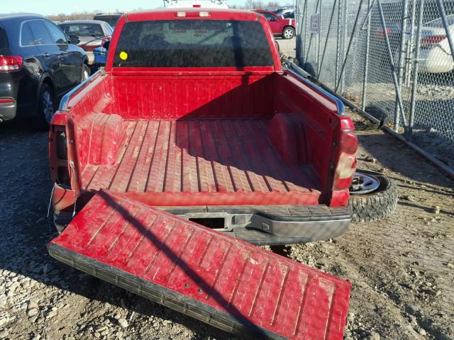 2GCEC19V331272276 - 2003 CHEVROLET SILVERADO RED photo 6