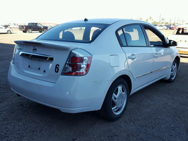 3N1AB6AP0BL650372 - 2011 NISSAN SENTRA 2.0 WHITE photo 4