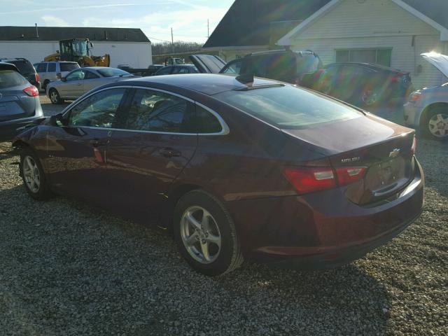 1G1ZB5STXGF300568 - 2016 CHEVROLET MALIBU LS წითელი ფოტო 3