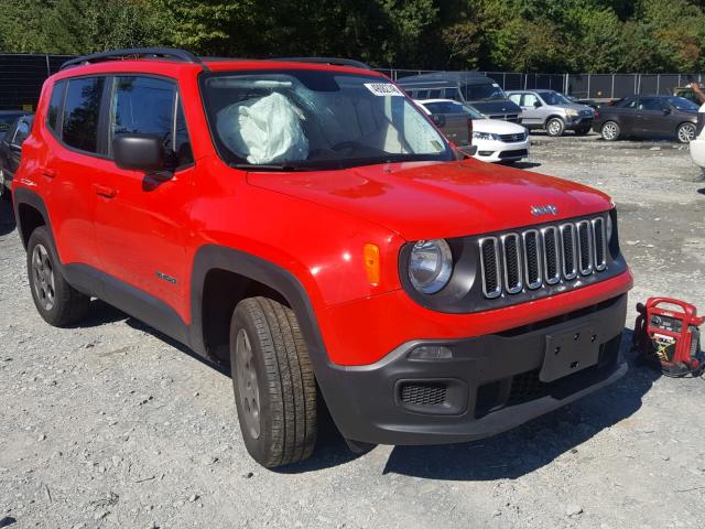 ZACCJBAB4HPE55803 - 2017 JEEP RENEGADE S RED photo 1