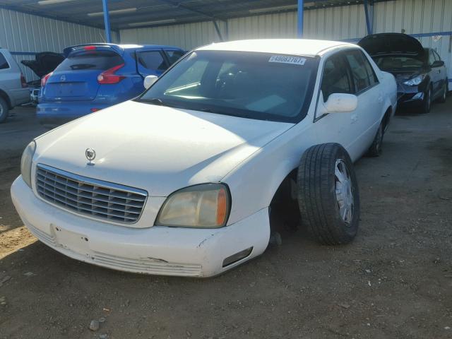 1G6KD54Y94U200838 - 2004 CADILLAC DEVILLE WHITE photo 2