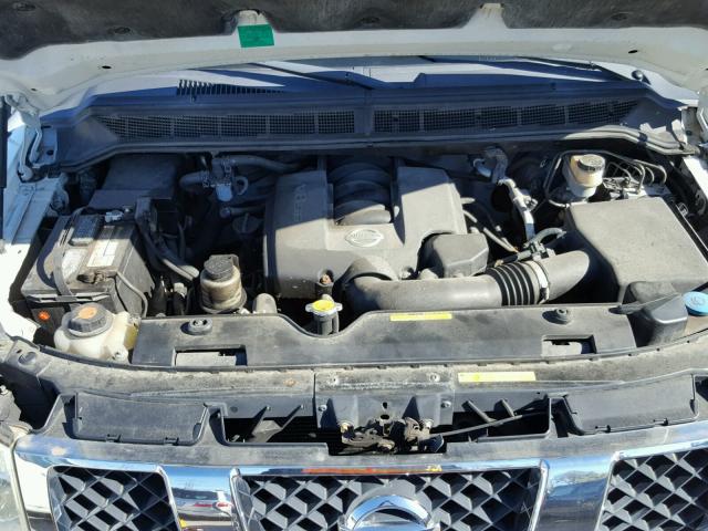 1N6AA07B34N517243 - 2004 NISSAN TITAN XE WHITE photo 7