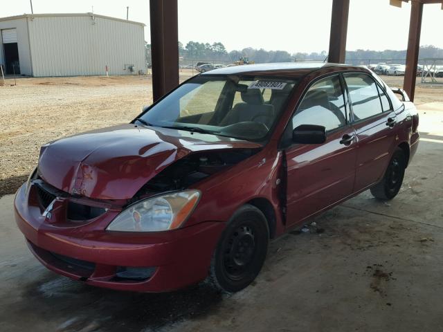 JA3AJ26E84U035009 - 2004 MITSUBISHI LANCER ES RED photo 2