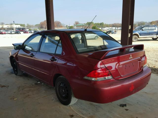 JA3AJ26E84U035009 - 2004 MITSUBISHI LANCER ES RED photo 3