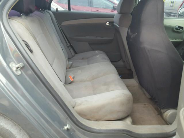 1G1ZH57B49F151365 - 2009 CHEVROLET MALIBU 1LT CHARCOAL photo 6