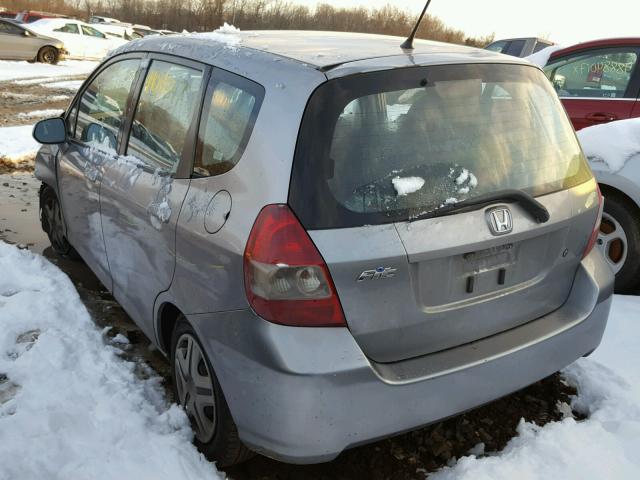 JHMGD38468S058706 - 2008 HONDA FIT GRAY photo 3