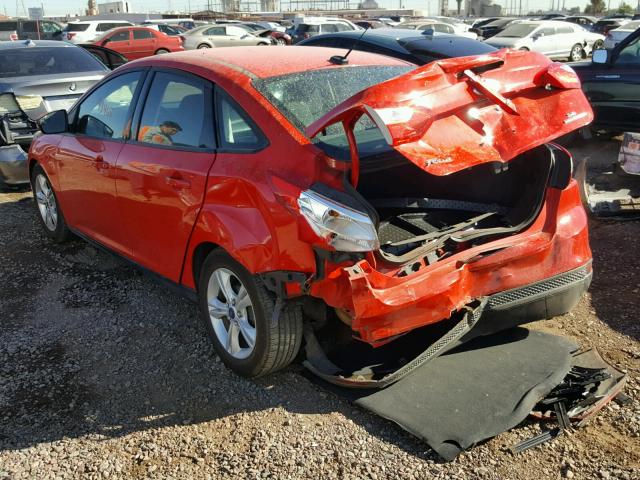 1FADP3F24EL242115 - 2014 FORD FOCUS SE RED photo 3