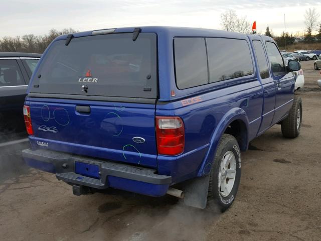 1FTZR45E74PA91869 - 2004 FORD RANGER SUP PURPLE photo 4