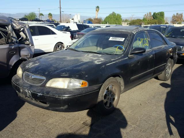 1YVGF22C6W5753053 - 1998 MAZDA 626 DX BLACK photo 2