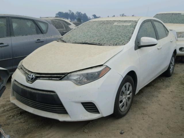 5YFBURHE7FP263098 - 2015 TOYOTA COROLLA L WHITE photo 2