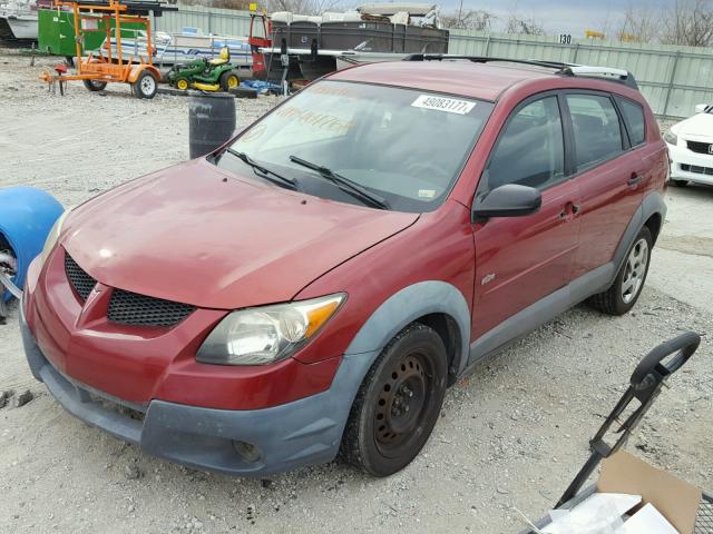 5Y2SL62843Z464768 - 2003 PONTIAC VIBE RED photo 2