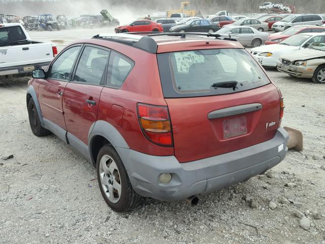 5Y2SL62843Z464768 - 2003 PONTIAC VIBE RED photo 3