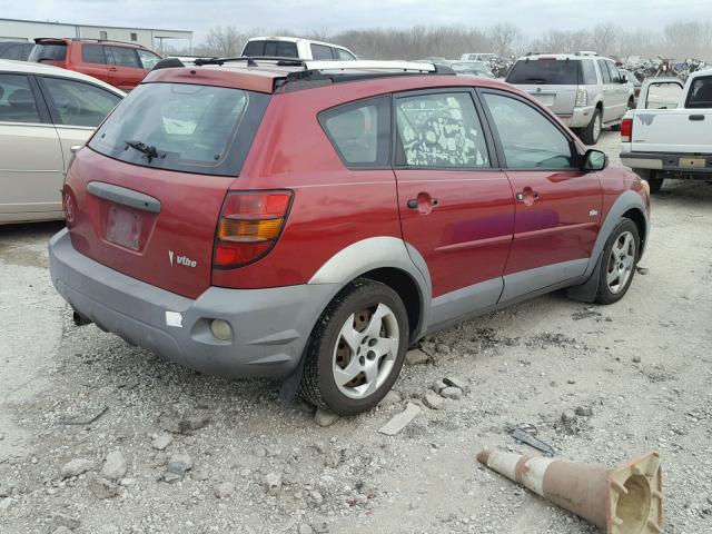 5Y2SL62843Z464768 - 2003 PONTIAC VIBE RED photo 4