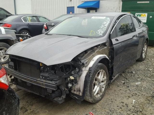 3FA6P0HD2ER254402 - 2014 FORD FUSION SE GRAY photo 9