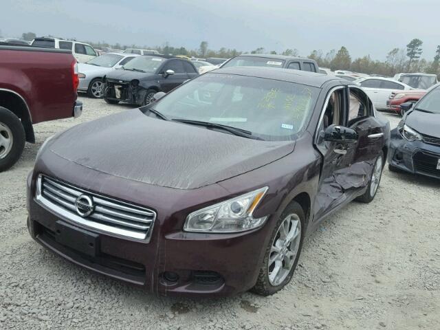 1N4AA5AP6EC906773 - 2014 NISSAN MAXIMA S BURGUNDY photo 2