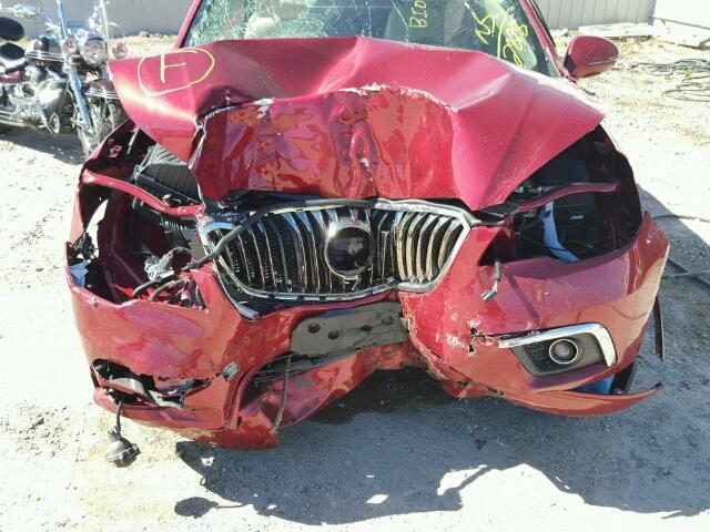 LRBFXDSA3HD242898 - 2017 BUICK ENVISION E MAROON photo 7