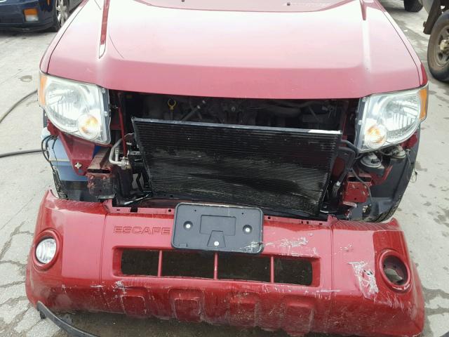 1FMCU0DG0AKA92687 - 2010 FORD ESCAPE XLT RED photo 9