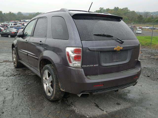 2CNDL037786284369 - 2008 CHEVROLET EQUINOX SP GRAY photo 3