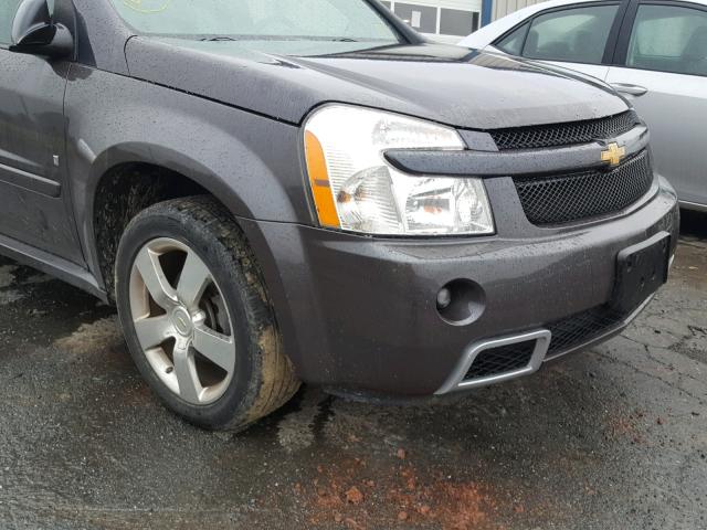 2CNDL037786284369 - 2008 CHEVROLET EQUINOX SP GRAY photo 9