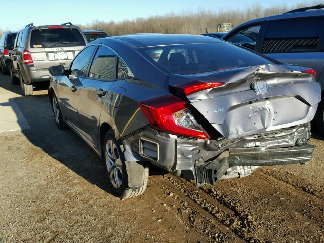 19XFC2F51GE004124 - 2016 HONDA CIVIC LX GRAY photo 3