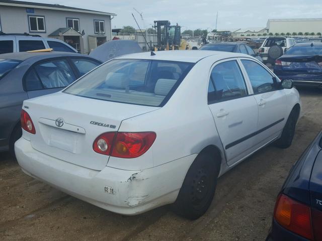 1NXBR32E64Z238373 - 2004 TOYOTA COROLLA CE WHITE photo 4