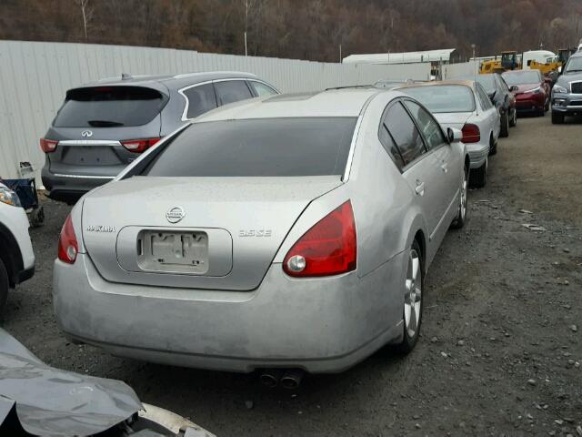 1N4BA41E04C807927 - 2004 NISSAN MAXIMA SE SILVER photo 4