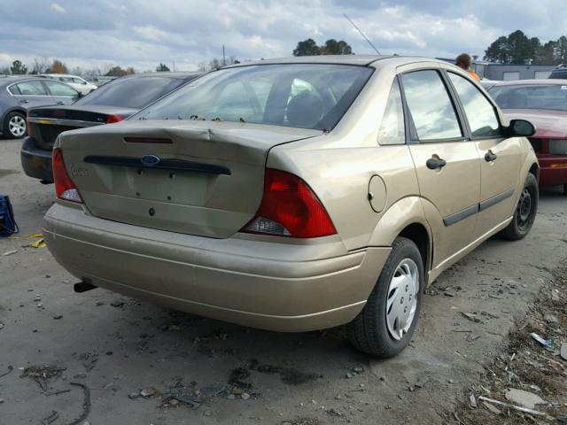 1FAFP33P21W152401 - 2001 FORD FOCUS LX GOLD photo 4