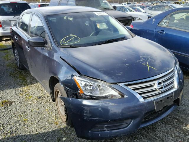 3N1AB7AP5DL771374 - 2013 NISSAN SENTRA S BLUE photo 1