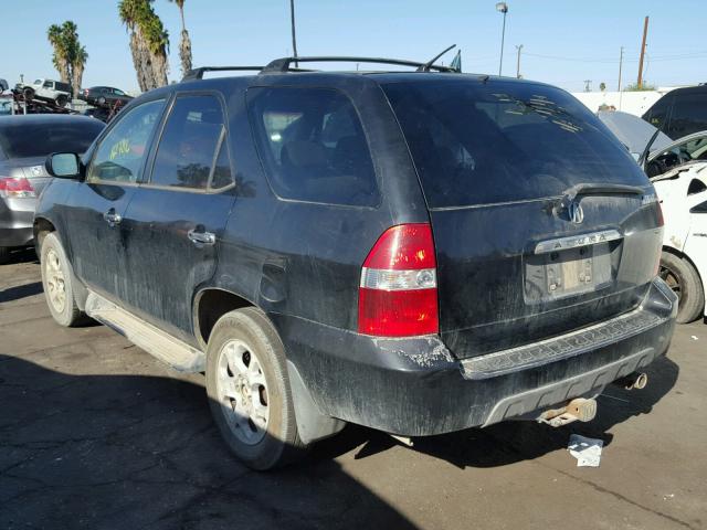 2HNYD18611H538784 - 2001 ACURA MDX TOURIN BLACK photo 3