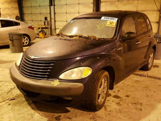 3C8FY4BBX1T653124 - 2001 CHRYSLER PT CRUISER BLUE photo 2