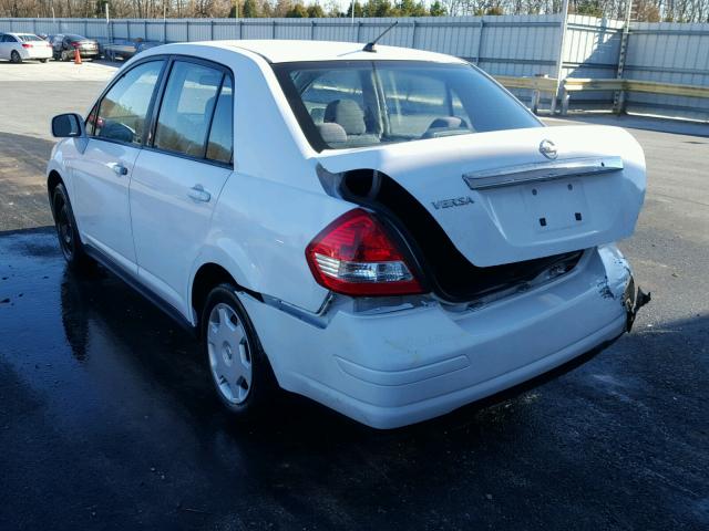 3N1BC11E49L480031 - 2009 NISSAN VERSA S WHITE photo 3