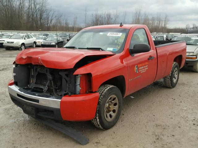 1GCEC14X79Z178717 - 2009 CHEVROLET SILVERADO RED photo 2