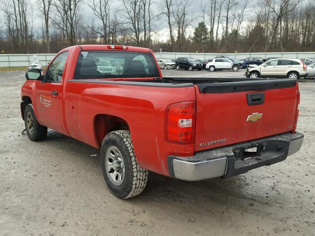 1GCEC14X79Z178717 - 2009 CHEVROLET SILVERADO RED photo 3