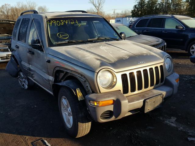 1J4GL48K24W303975 - 2004 JEEP LIBERTY SP TAN photo 1