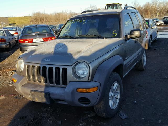 1J4GL48K24W303975 - 2004 JEEP LIBERTY SP TAN photo 2