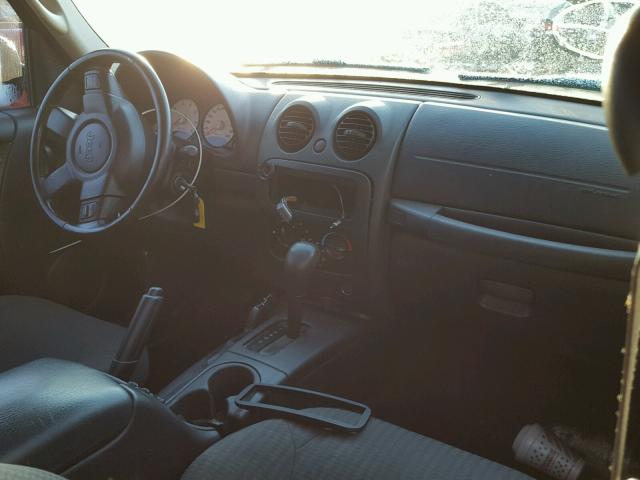 1J4GL48K24W303975 - 2004 JEEP LIBERTY SP TAN photo 5