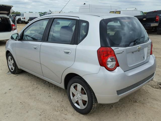 KL1TD6DE6BB131717 - 2011 CHEVROLET AVEO LS SILVER photo 3
